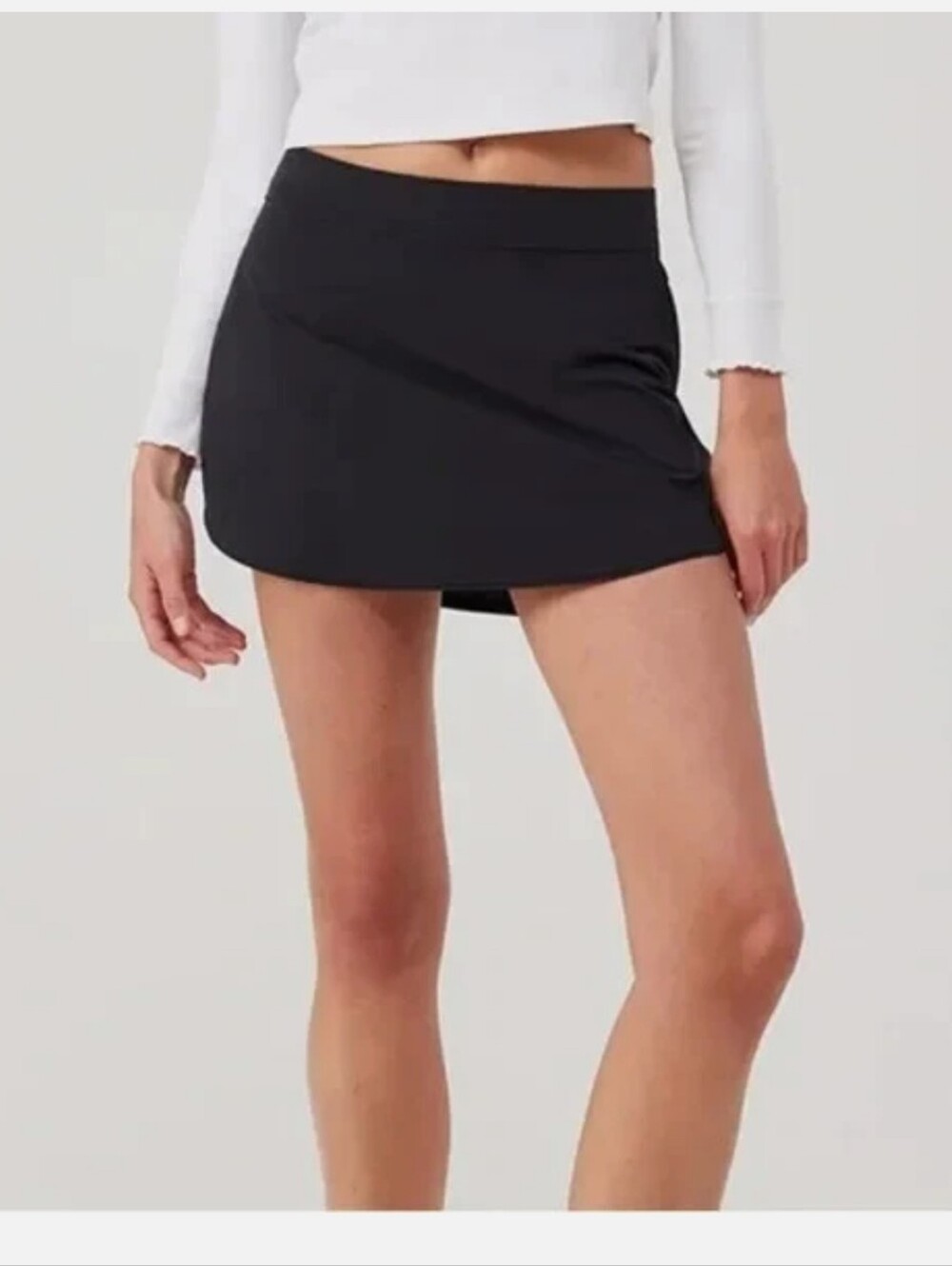 Outdoor Voices Black Athletic Skort with Zip Pocket Medium